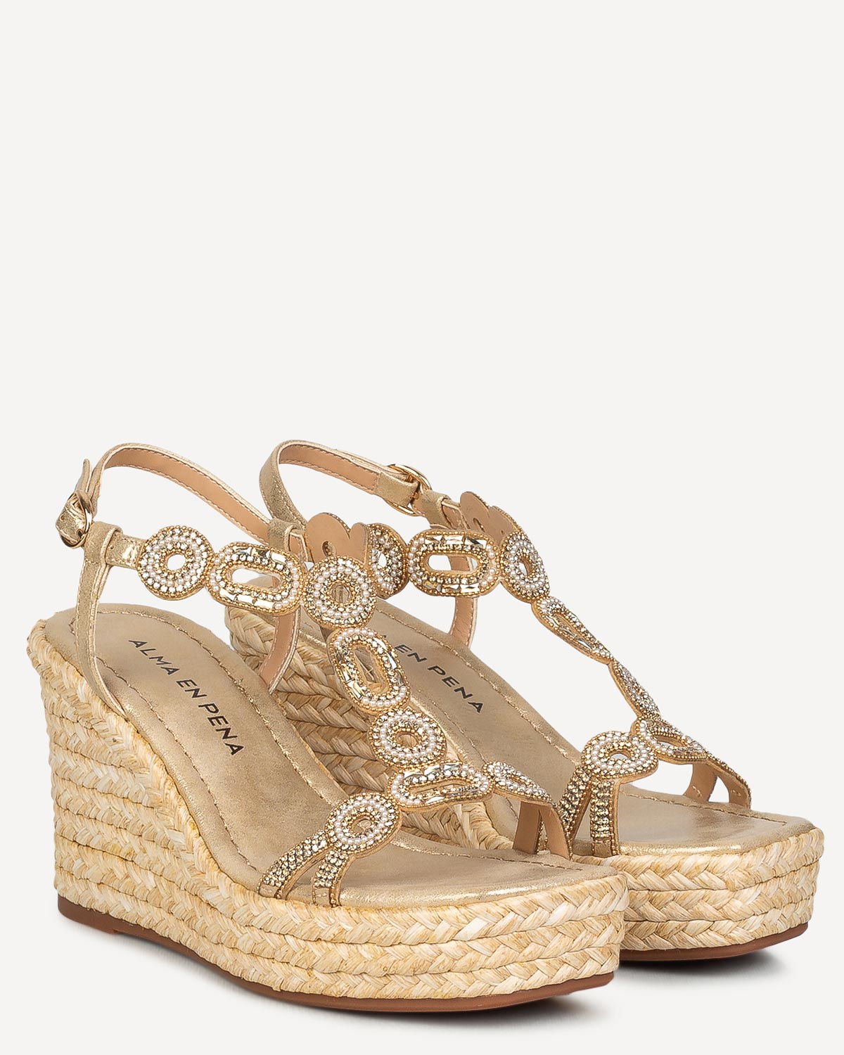 Γυναίκα - Πλατφόρμες-Flatforms - Alma En Pena Χρυσό