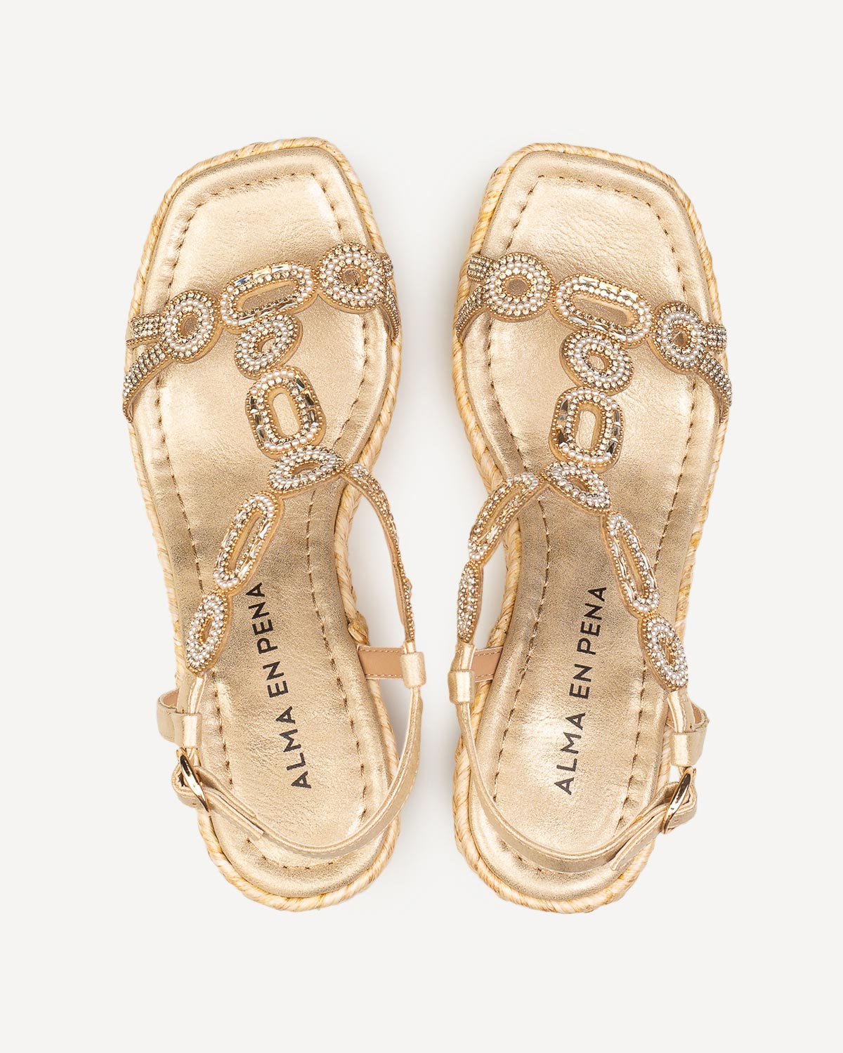 Γυναίκα - Πλατφόρμες-Flatforms - Alma En Pena Χρυσό