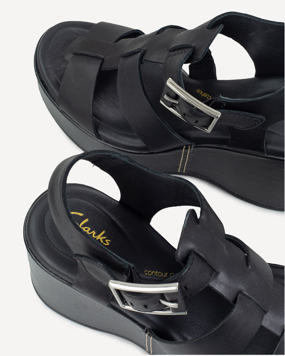 Γυναίκα - Πλατφόρμες-Flatforms - Clarks Μαύρο