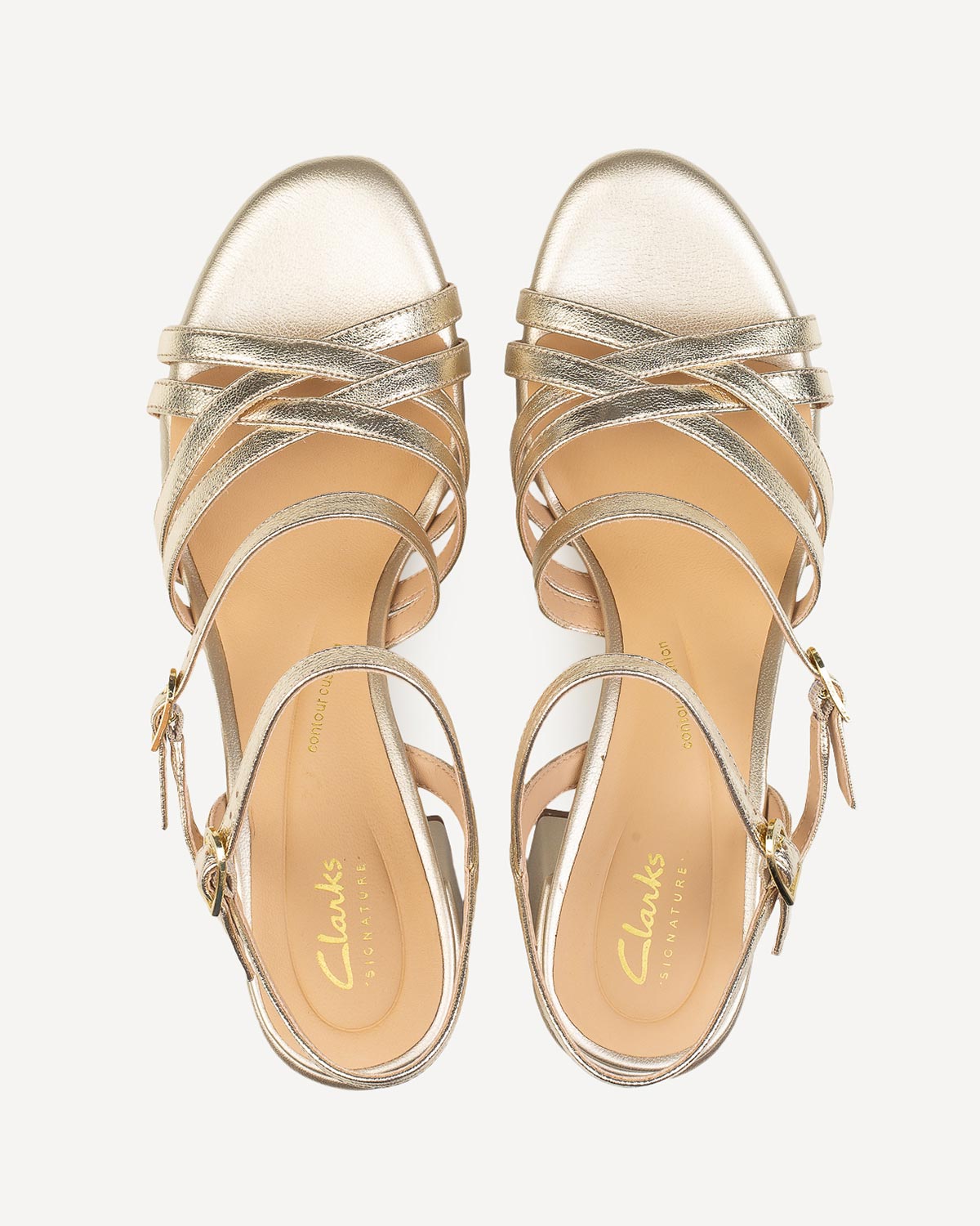 Γυναίκα - Πέδιλα-Σανδάλια - Clarks Χρυσό