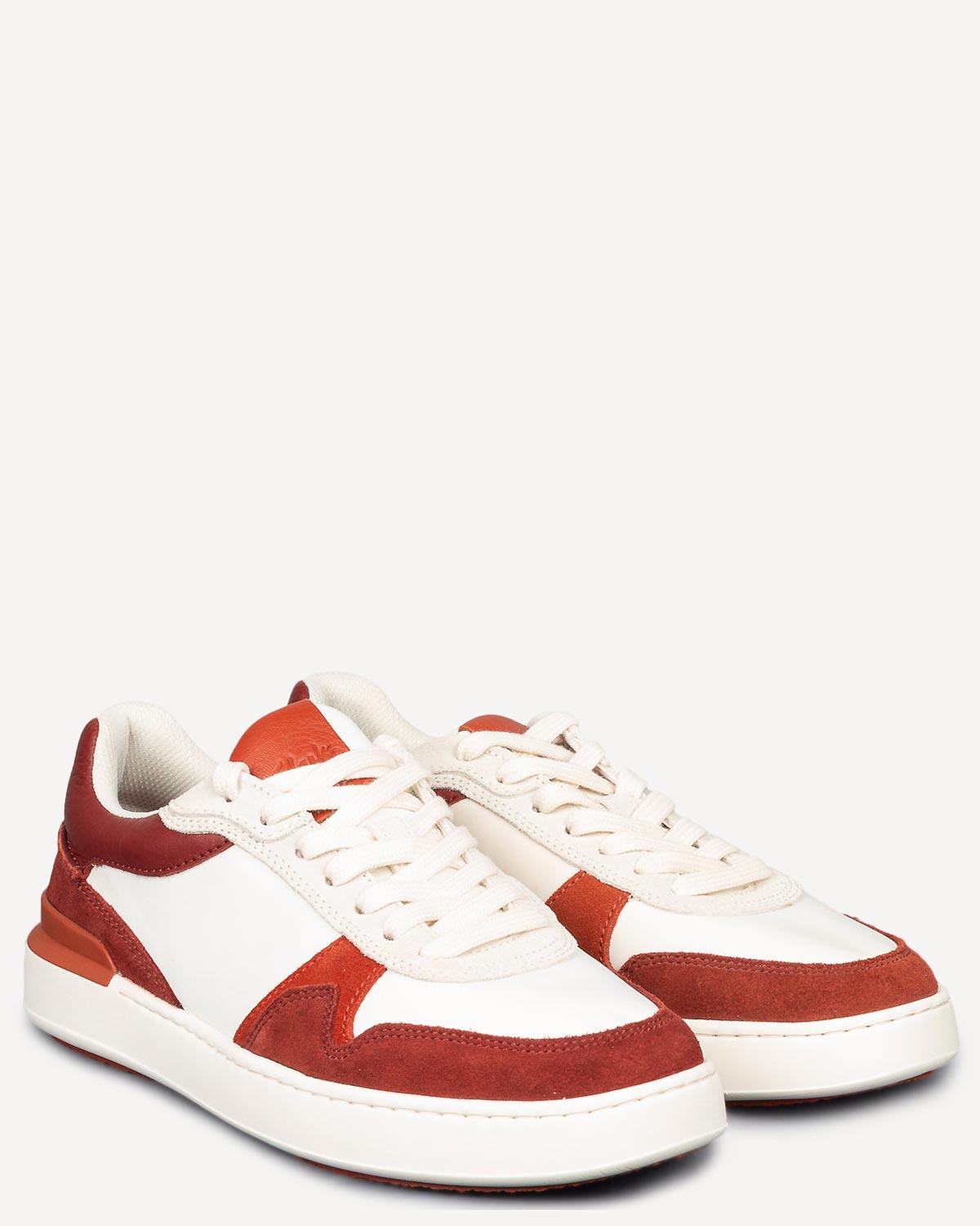 Άνδρας - Sneakers - Clarks Λευκό-Κόκκινο