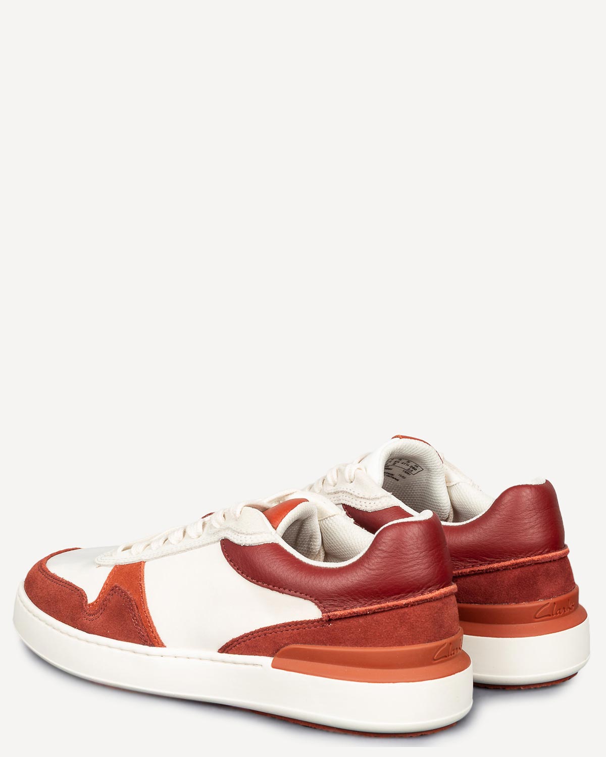 Άνδρας - Sneakers - Clarks Λευκό-Κόκκινο