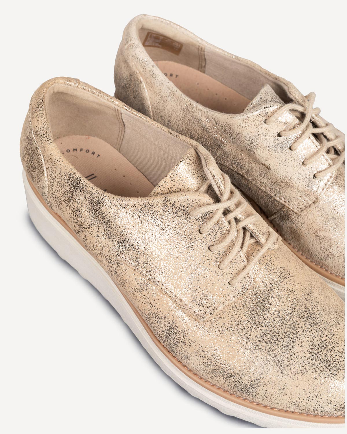 Γυναίκα - Μοκασίνια-Μπαλαρίνες - Clarks Μεταλλικό