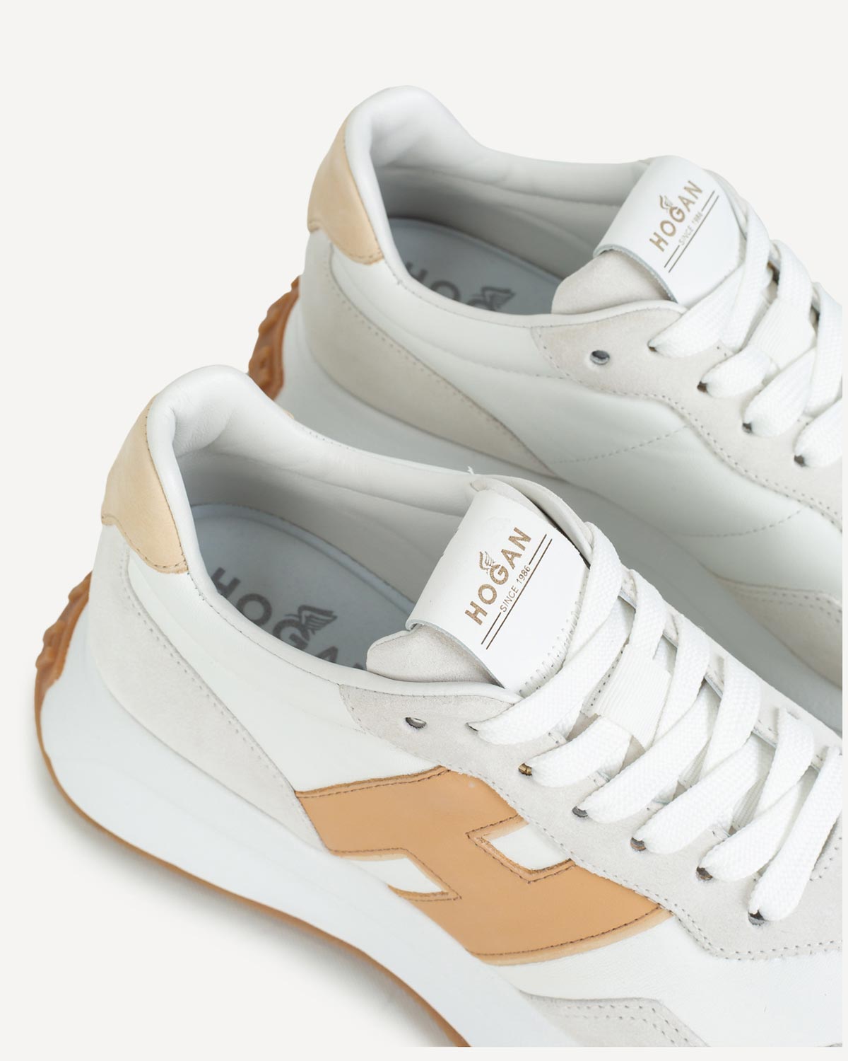 Γυναίκα - Sneakers - Hogan Λευκό-Ταμπά