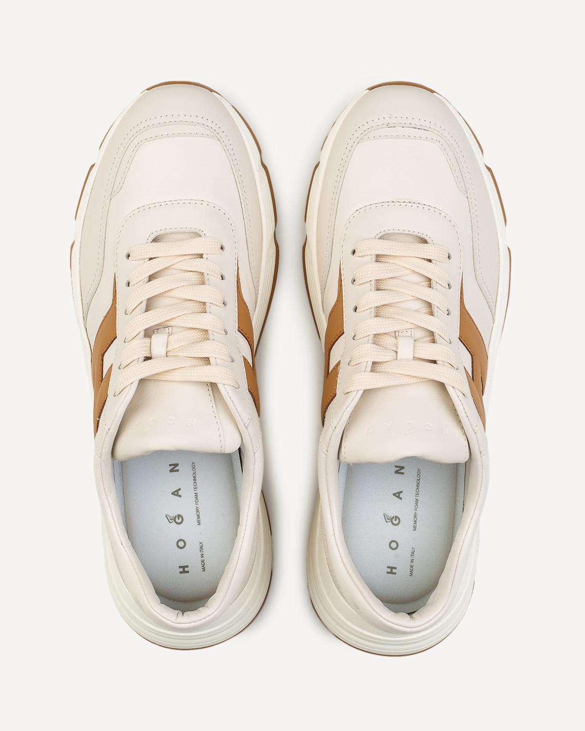 Άνδρας - Sneakers - Hogan Λευκό-Καφέ