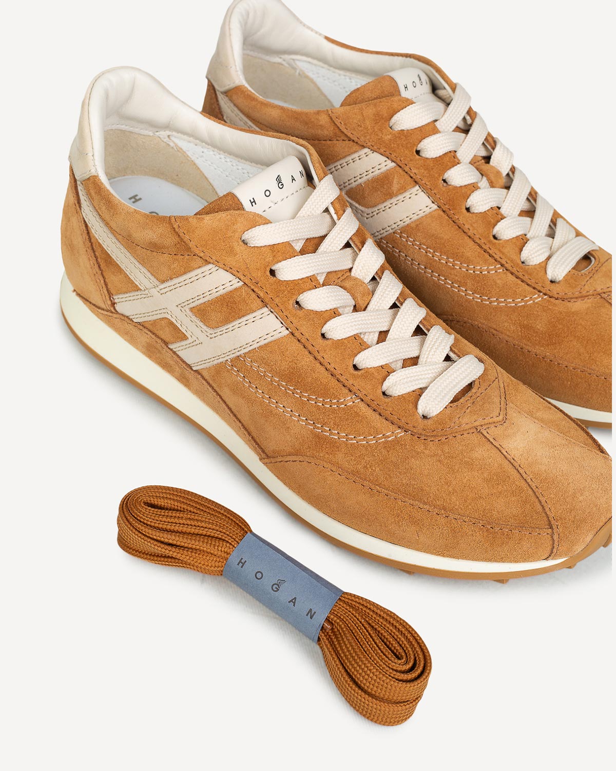 Γυναίκα - Sneakers - Hogan Καμηλό-Λευκό