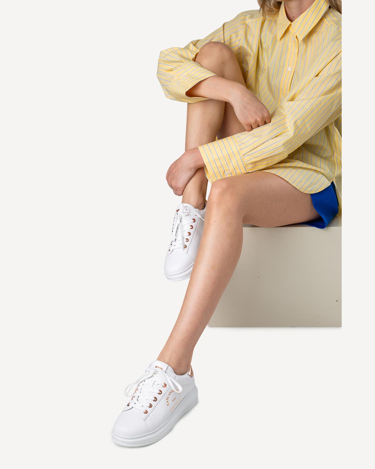 Γυναίκα - Sneakers - Karl Lagerfeld Λευκό-Ροζ