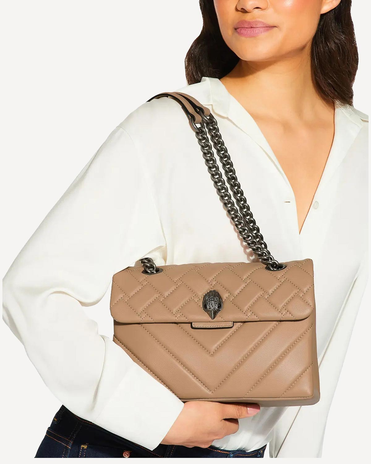 Γυναίκα - Shoulder Bags - Kurt Geiger Μπεζ