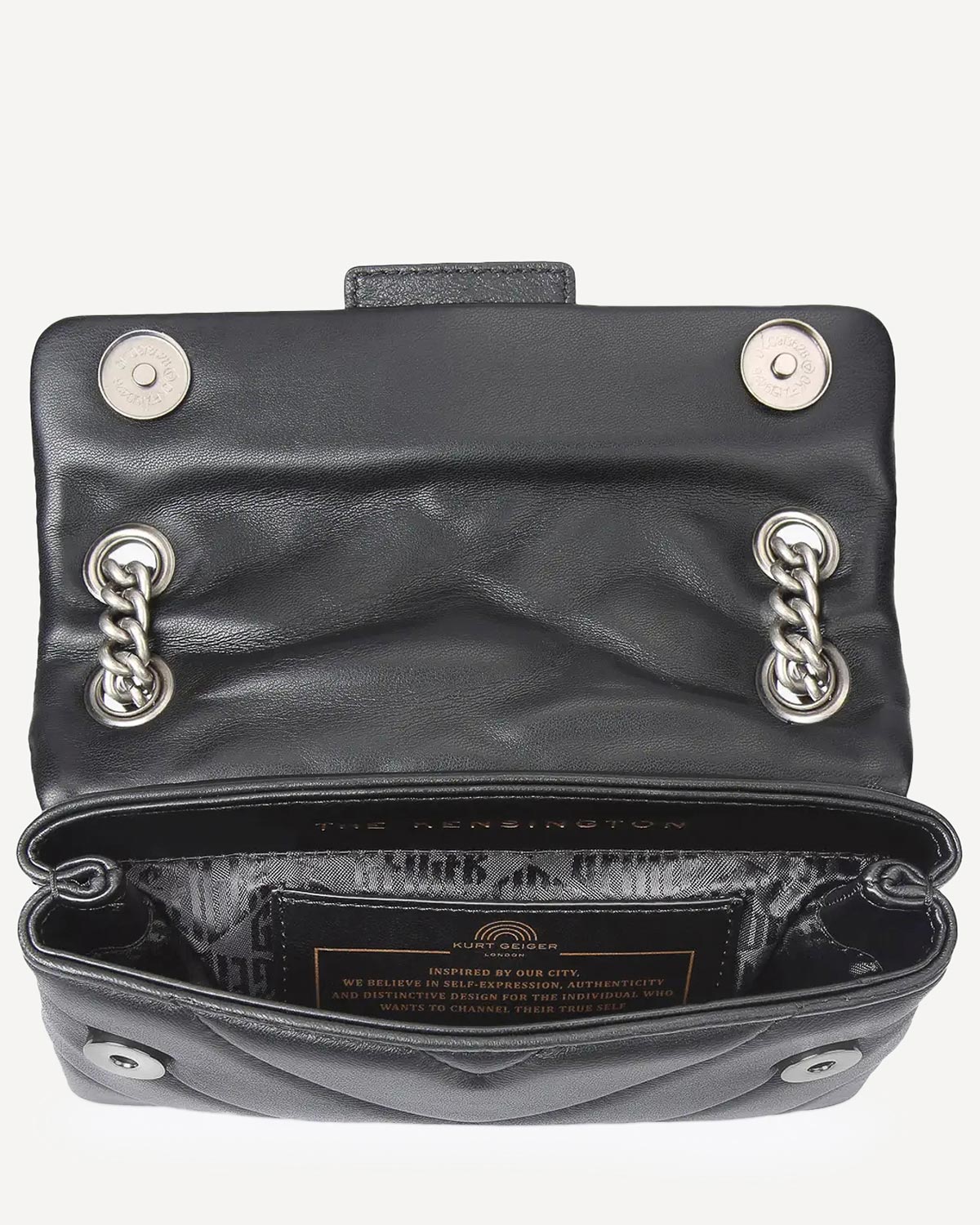 Γυναίκα - Shoulder Bags - Kurt Geiger Μαύρο-Ασημί