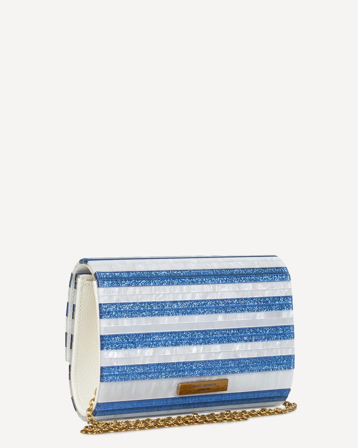 Γυναίκα - Clutch - Kurt Geiger Μπλε-Λευκό