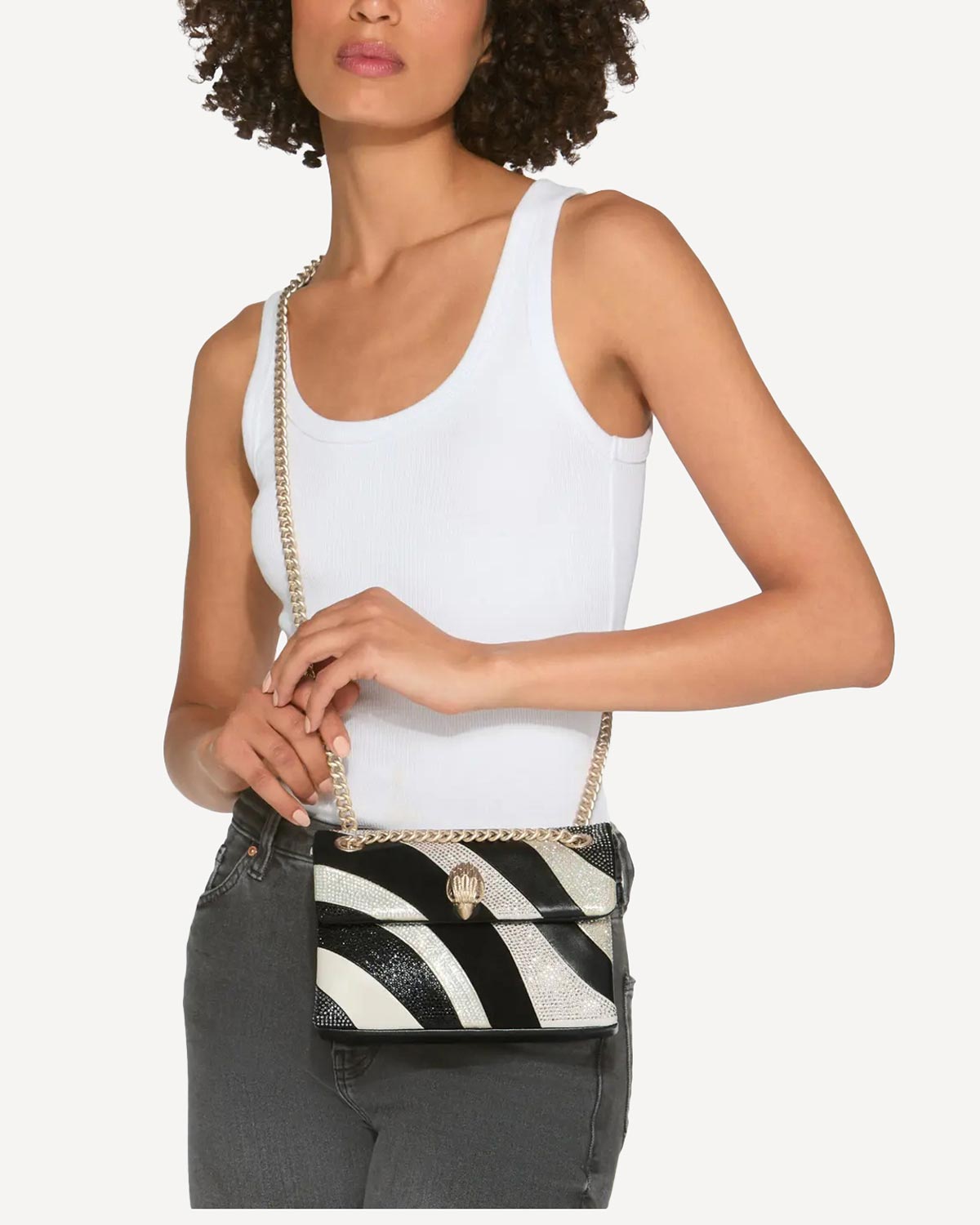Γυναίκα - Shoulder Bags - Kurt Geiger Μαύρο-Λευκό