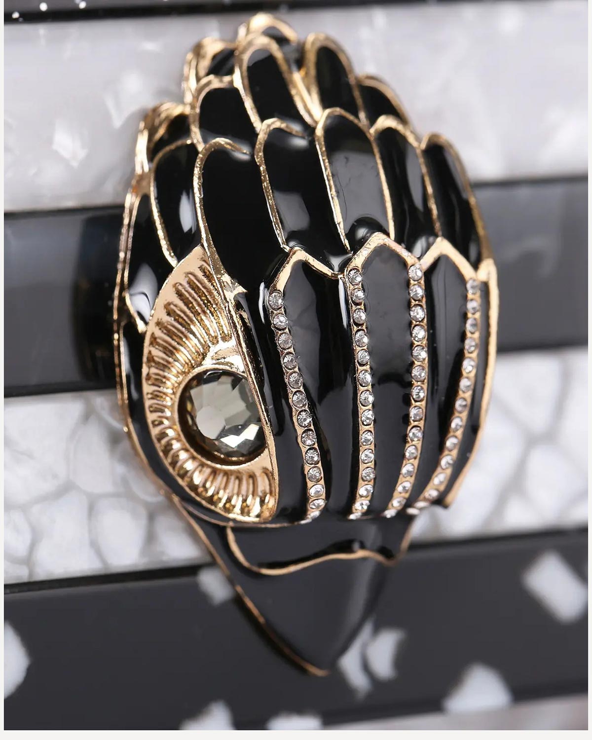 Γυναίκα - Clutch - Kurt Geiger Μαύρο-Λευκό
