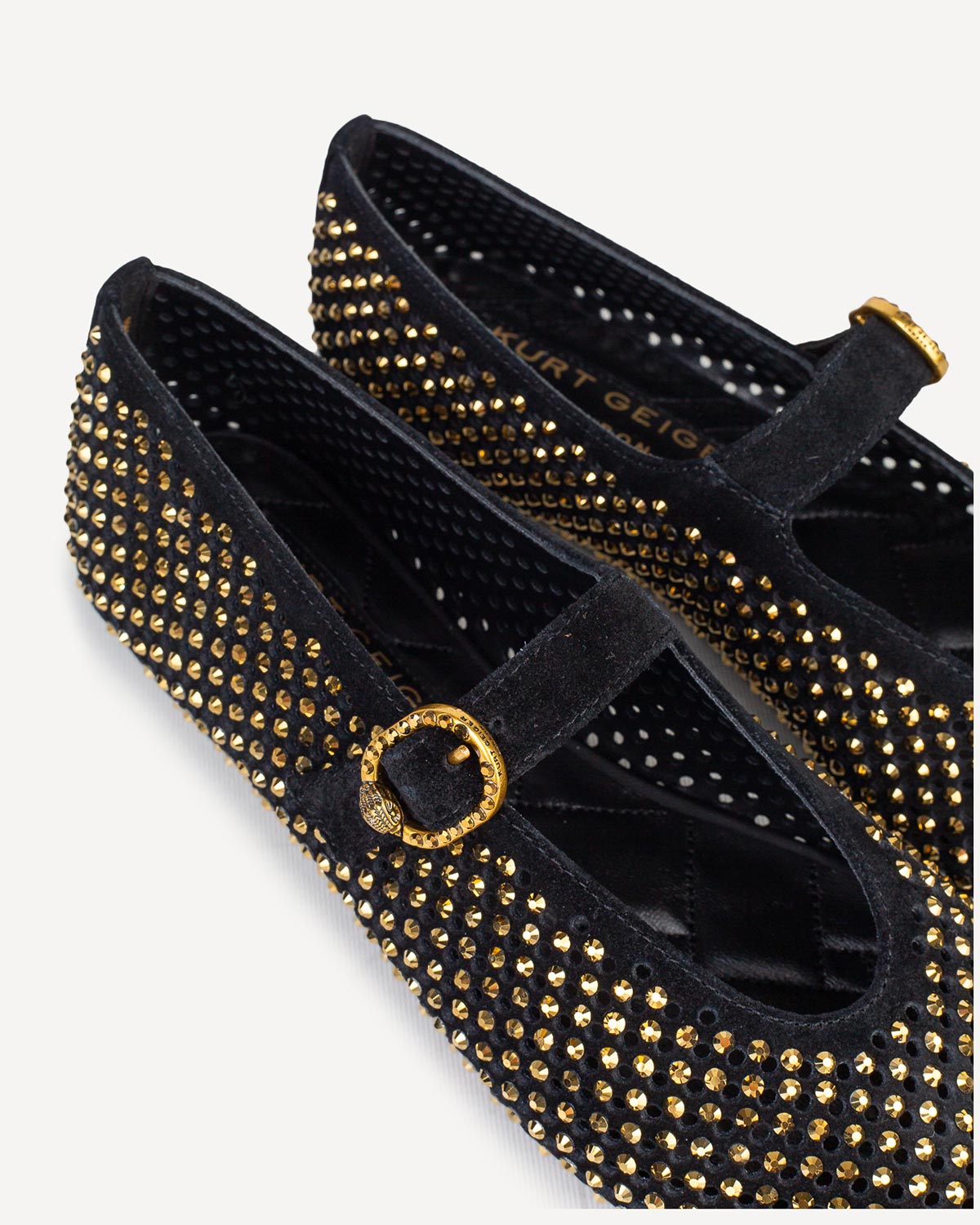 Γυναίκα - Μοκασίνια-Μπαλαρίνες - Kurt Geiger Μαύρο-Χρυσό