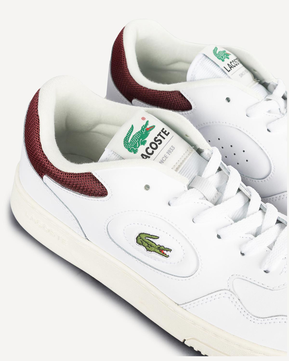 Άνδρας - Sneakers - Lacoste Λευκό-Μπορντώ