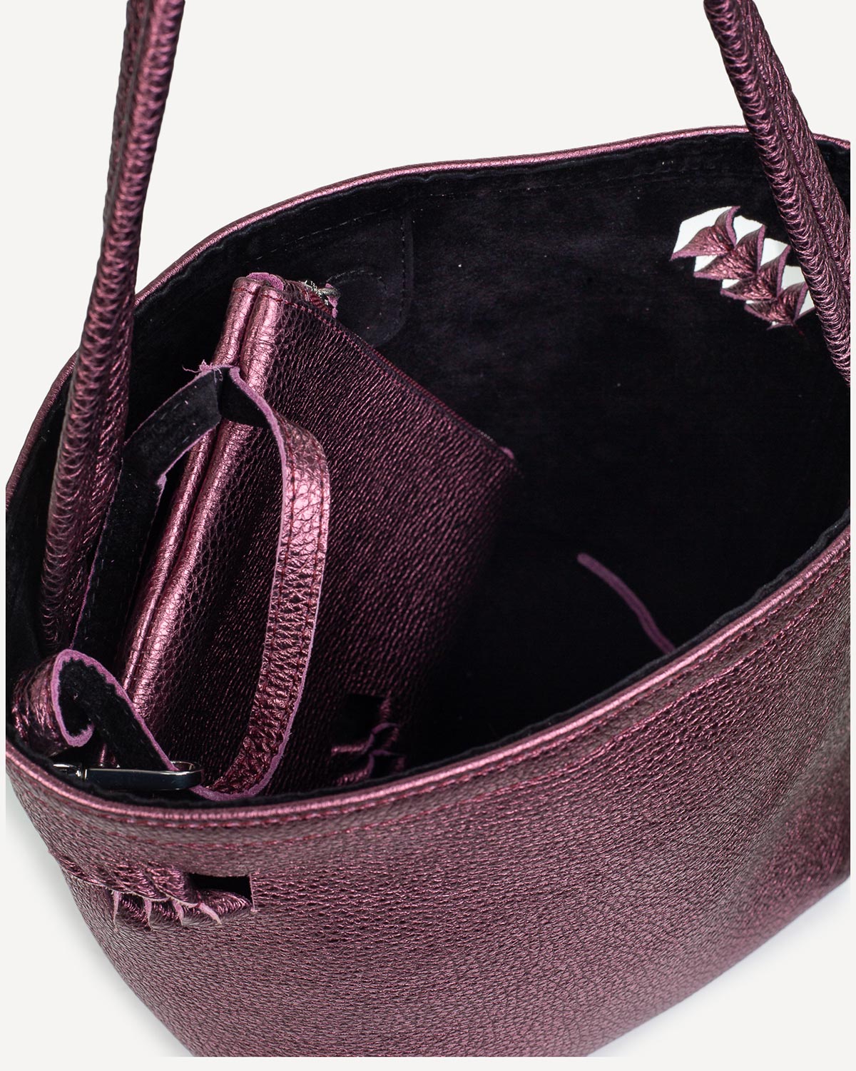 Γυναίκα - Shoulder Bags - Park House Μώβ Μεταλλικό