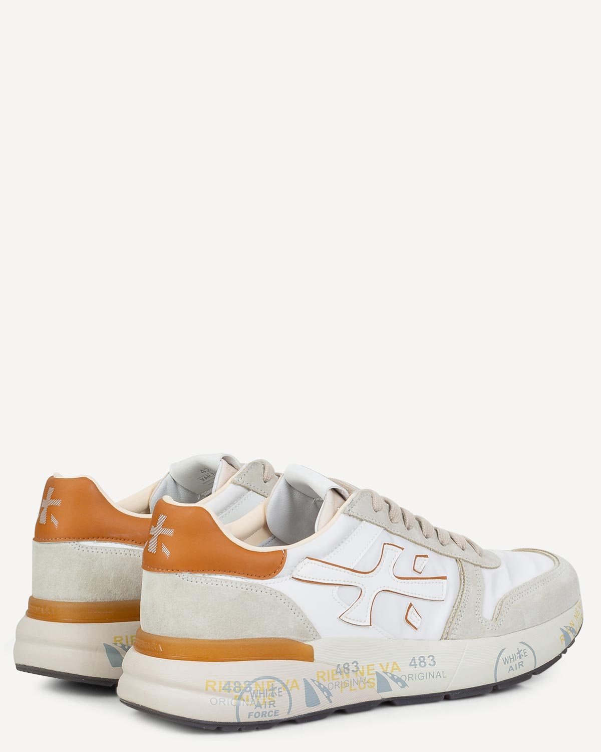 Άνδρας - Sneakers - Premiata Λευκό-Ταμπά
