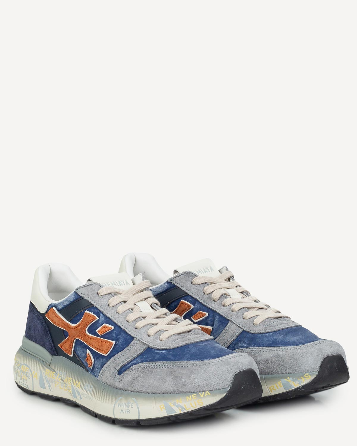 Άνδρας - Sneakers - Premiata Μπλε-Γκρι