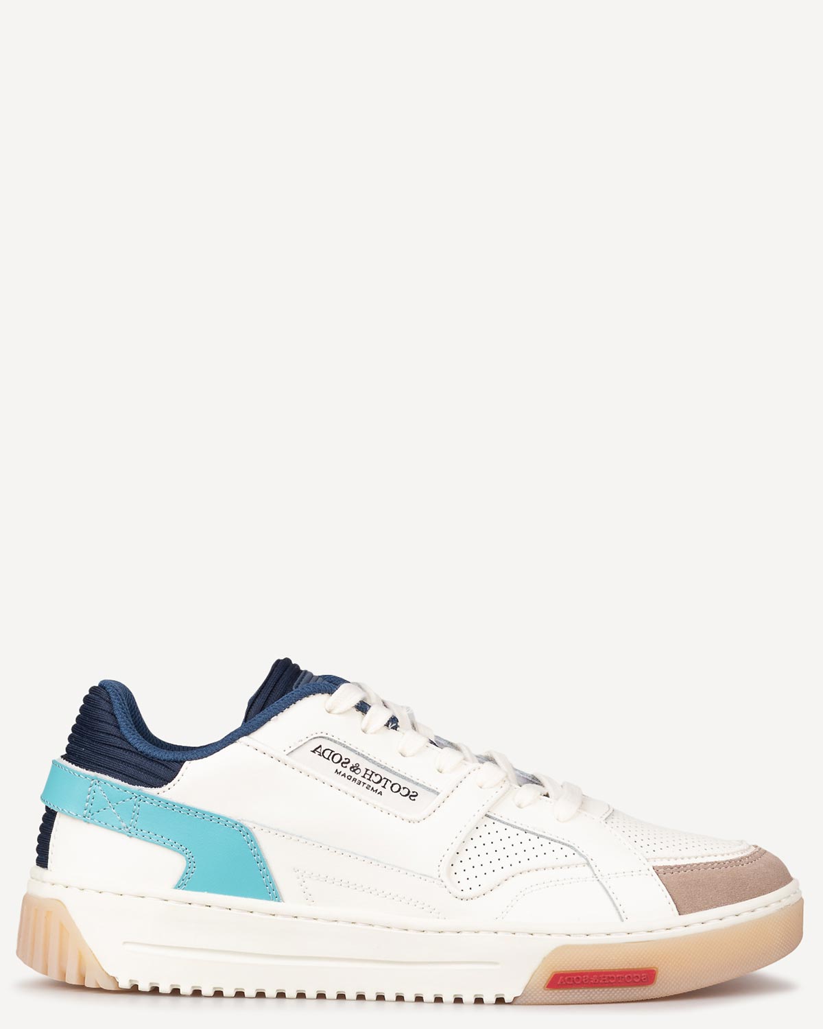 Άνδρας - Sneakers - Scotch and Soda Λευκό-Μπλε