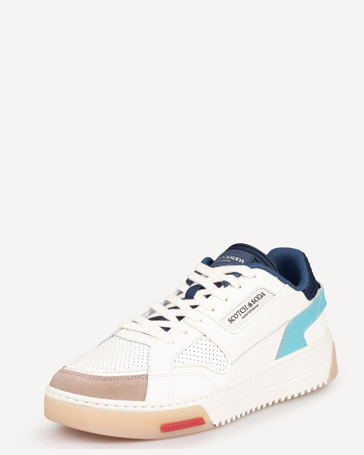Άνδρας - Sneakers - Scotch and Soda Λευκό-Μπλε