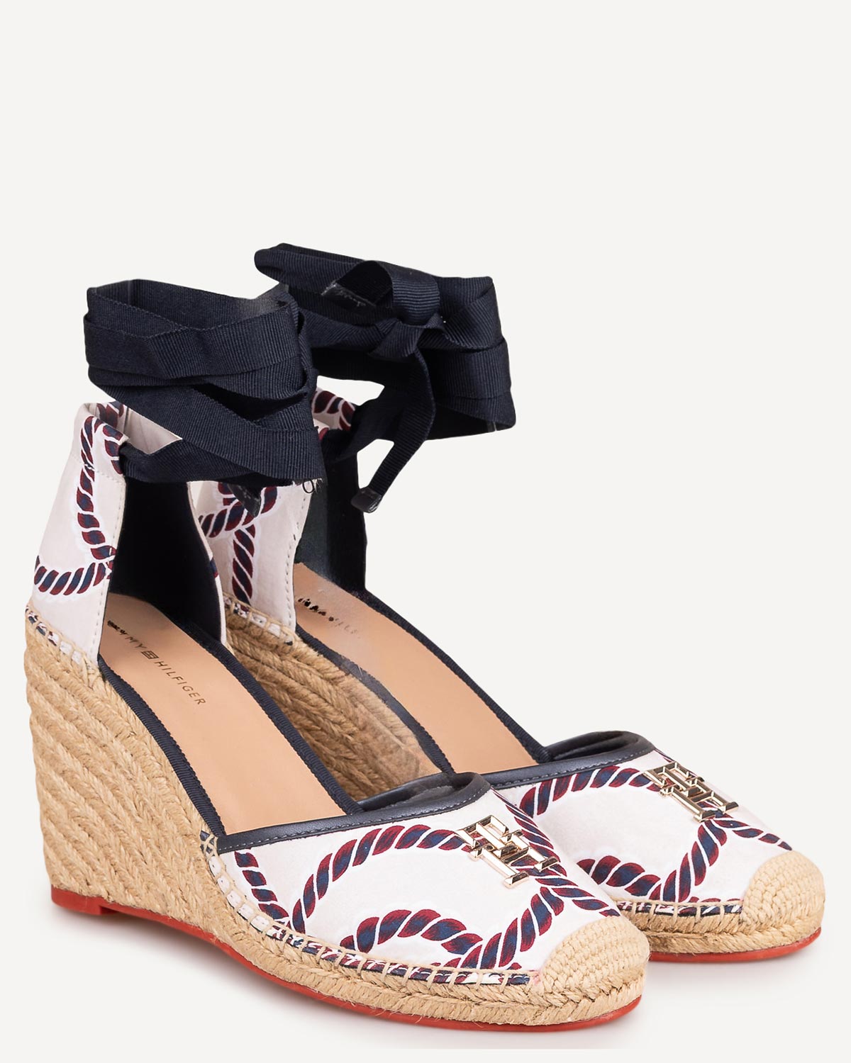 Γυναίκα - Πλατφόρμες-Flatforms - Tommy Hilfiger Λευκό-Μπλε