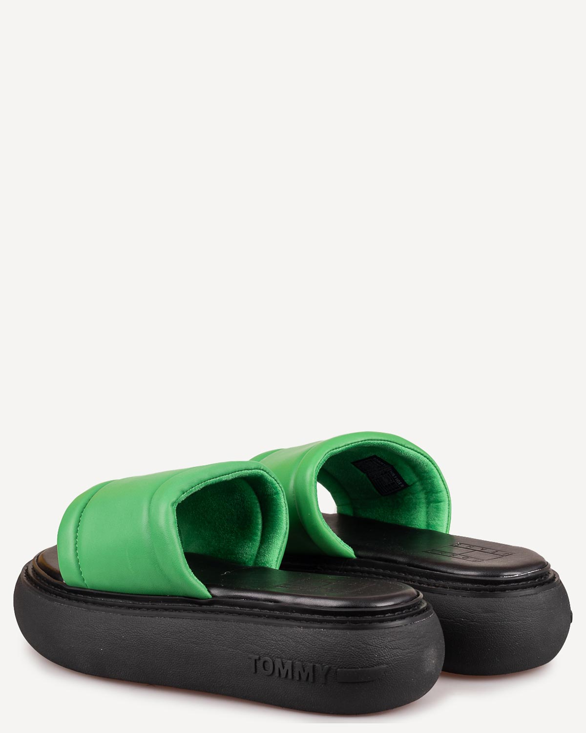 Γυναίκα - Πλατφόρμες-Flatforms - Tommy Hilfiger Μαύρο-Πράσινο