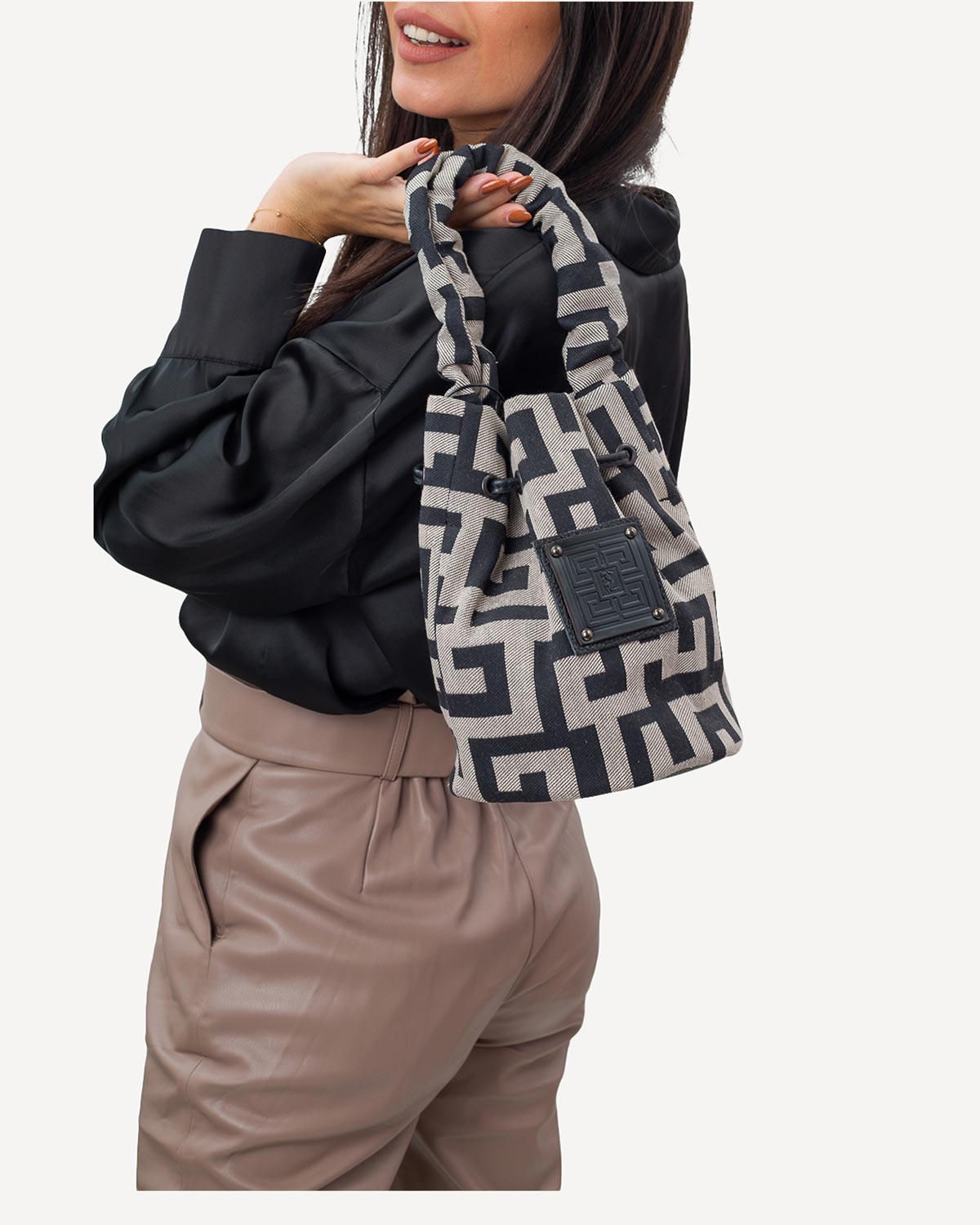 Γυναίκα - Mini Bags - Ames Bags Μπεζ-Μαύρο