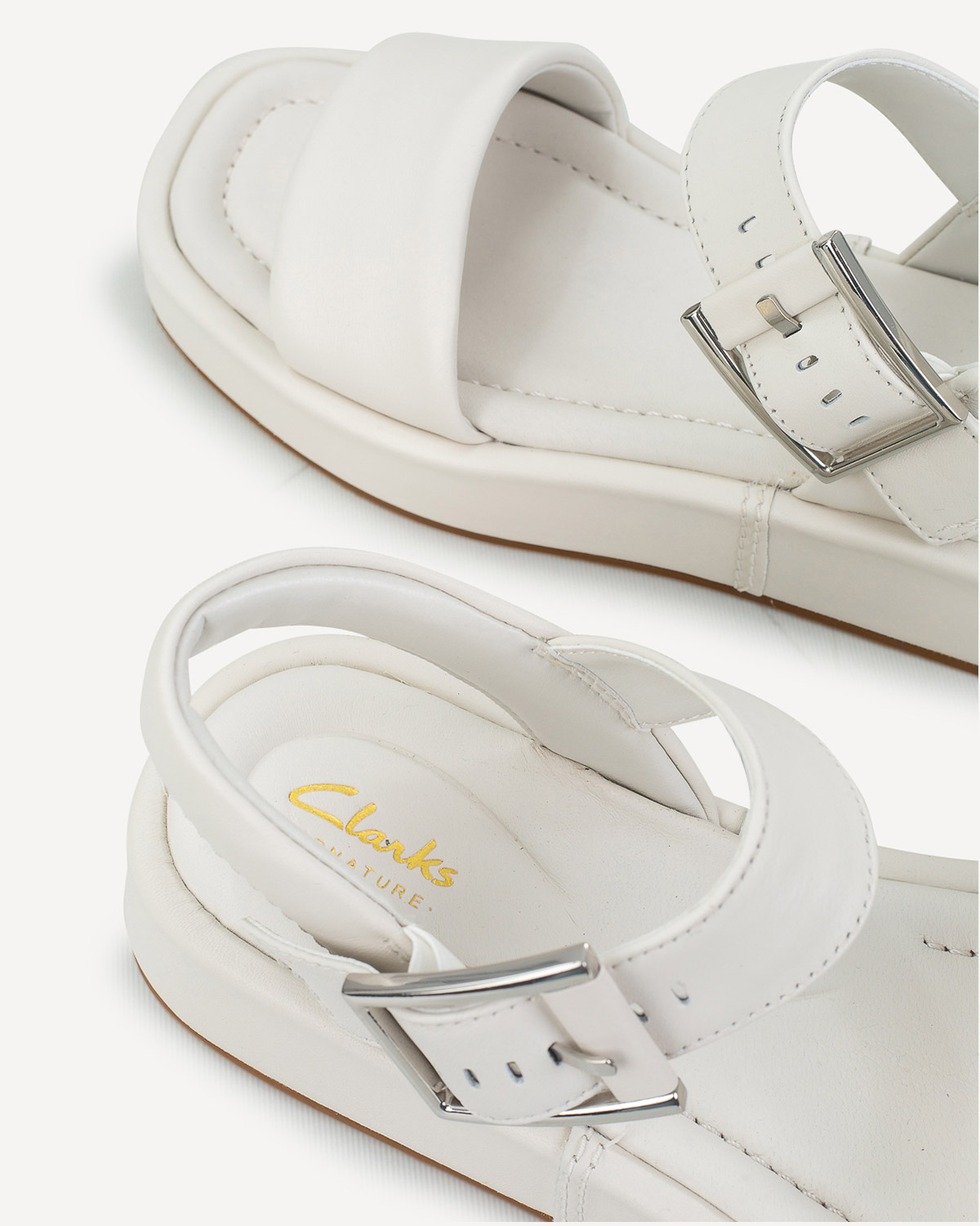 Γυναίκα - Πέδιλα-Σανδάλια - Clarks Off White
