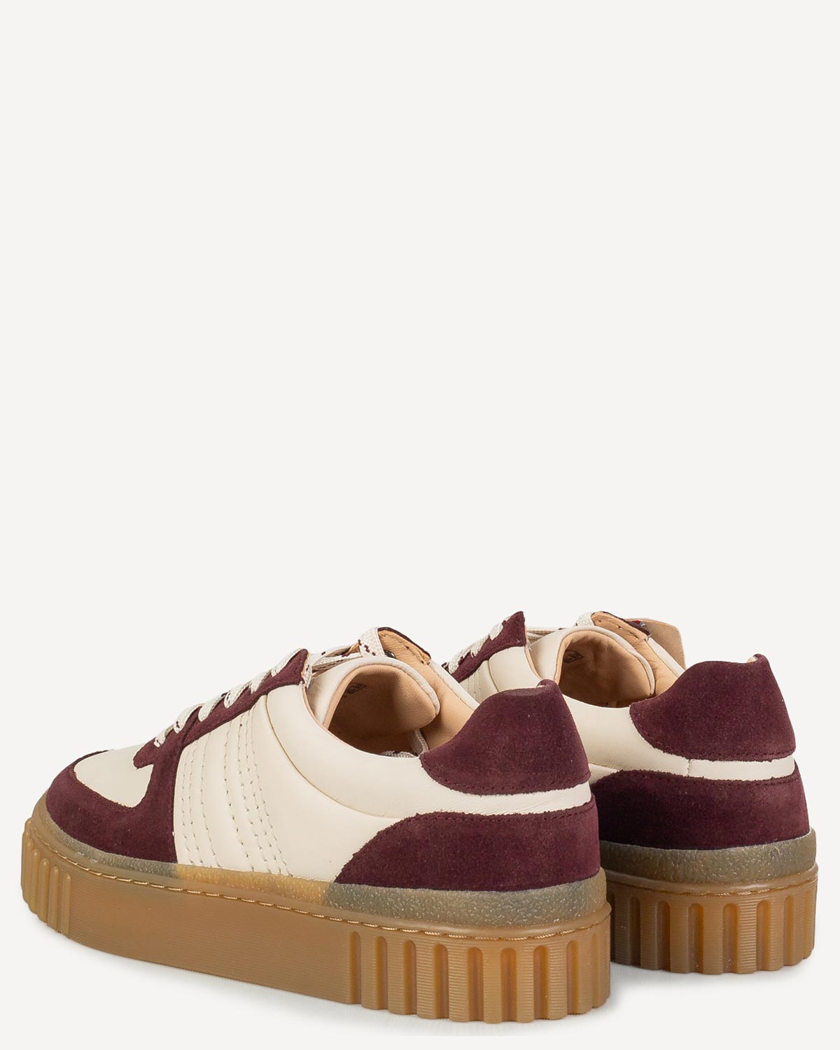 Γυναίκα - Sneakers - Clarks Εκρού-Μπορντώ