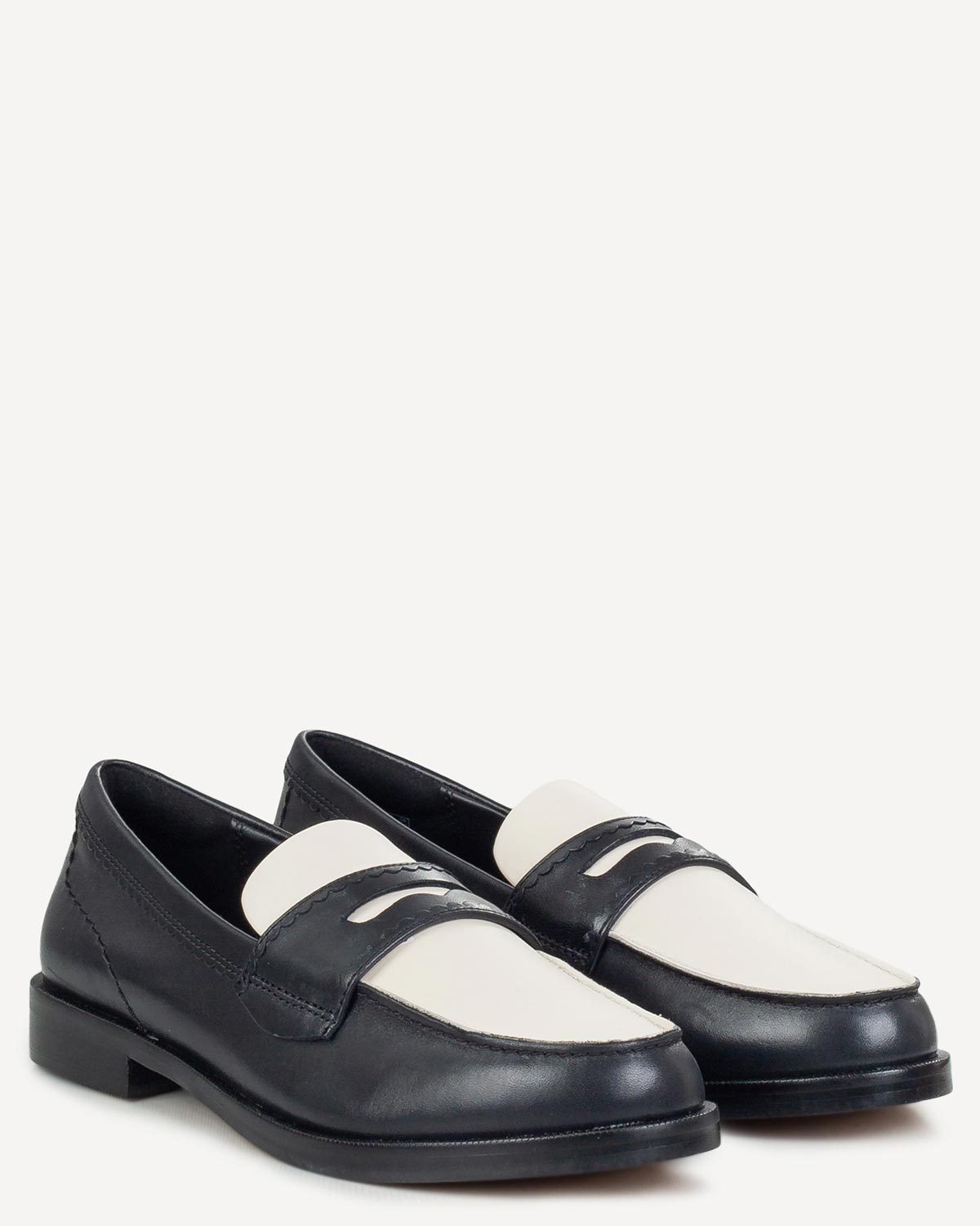 Γυναίκα - Μοκασίνια-Μπαλαρίνες - Clarks Μαύρο-Off White