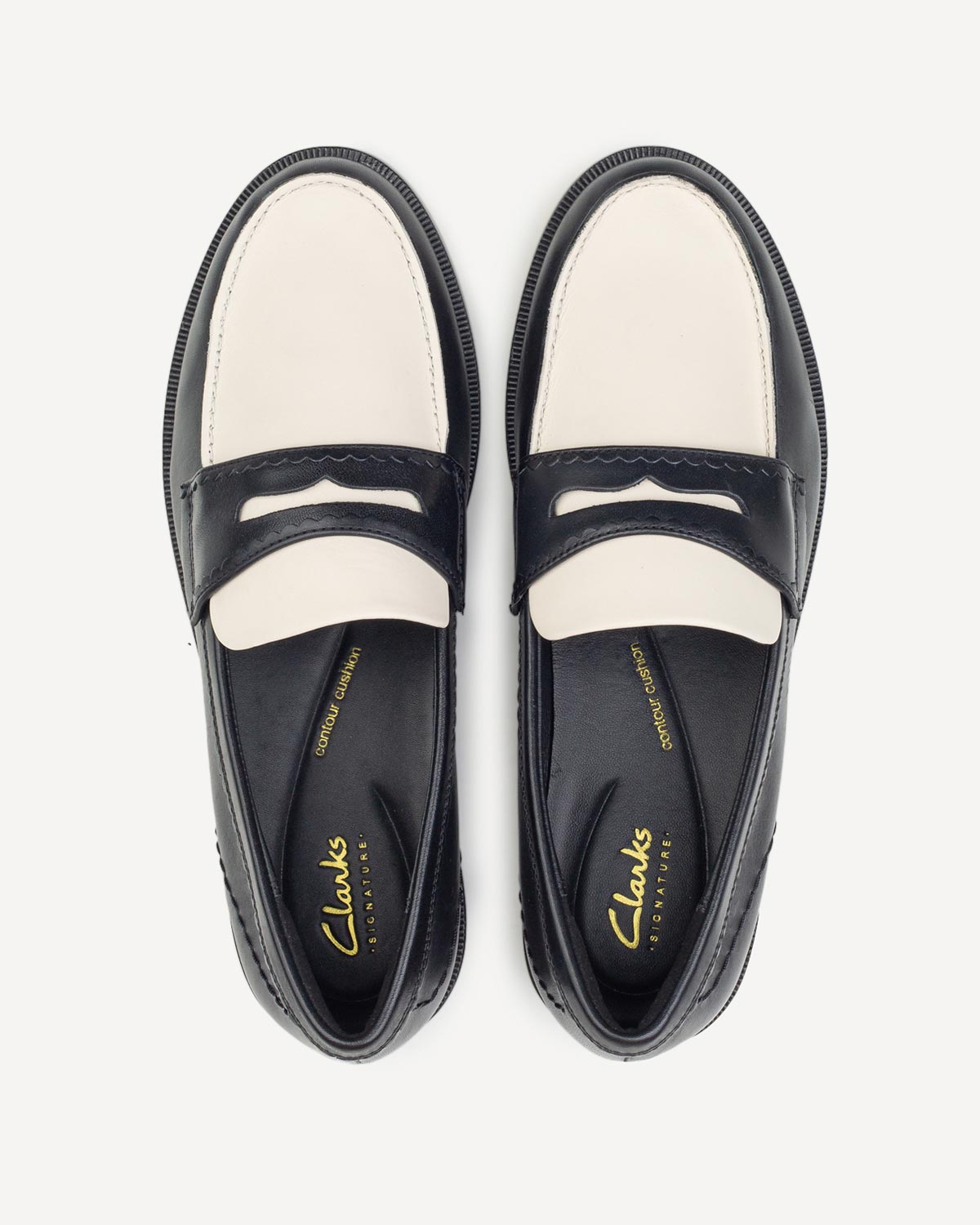 Γυναίκα - Μοκασίνια-Μπαλαρίνες - Clarks Μαύρο-Off White