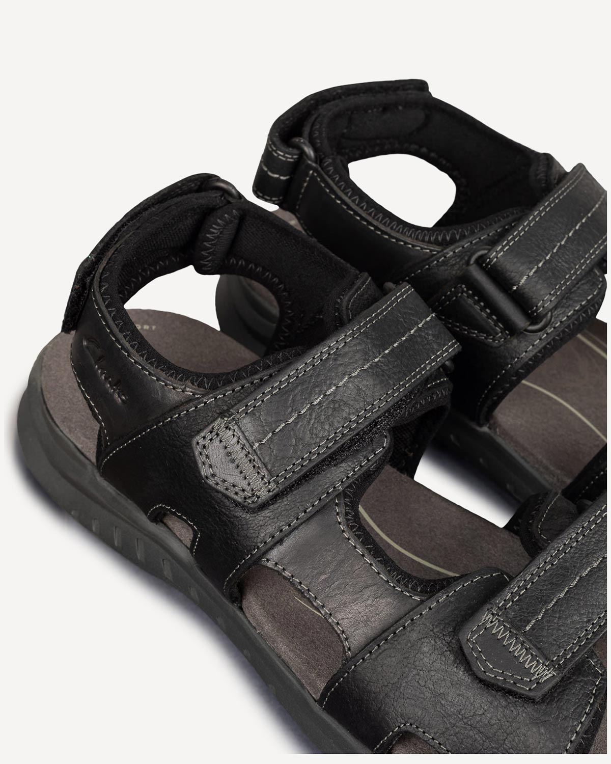 Άνδρας - Πέδιλα-Σανδάλια - Clarks Μαύρο