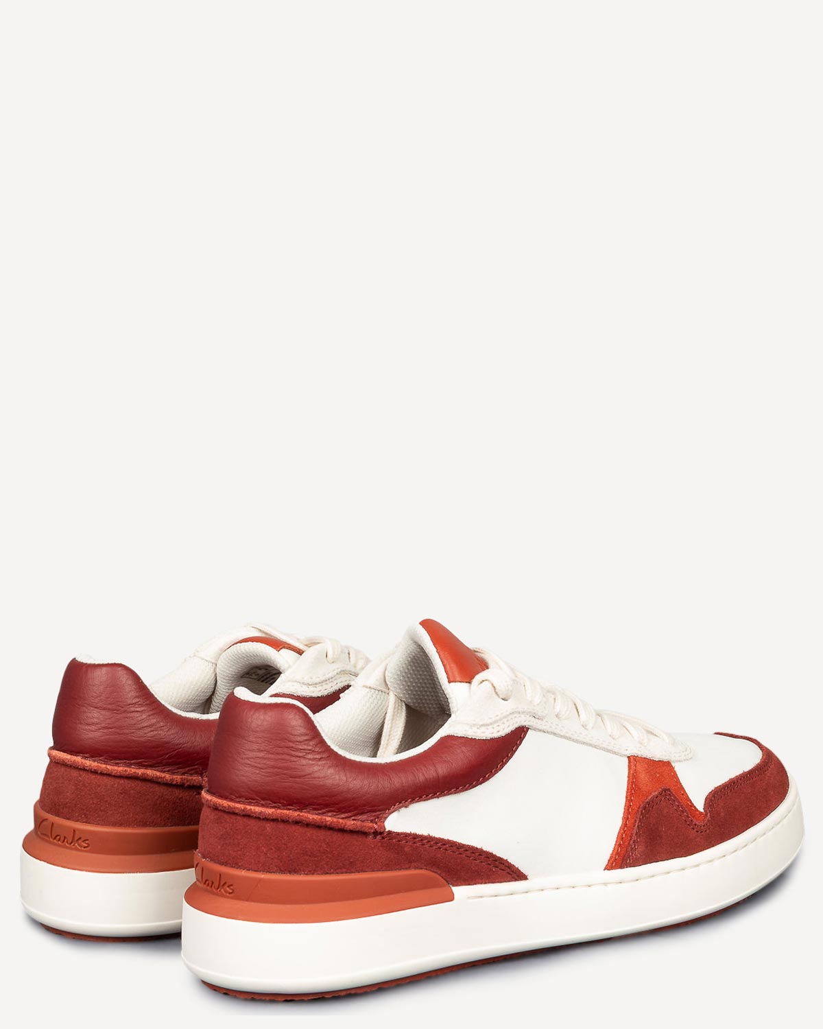 Άνδρας - Sneakers - Clarks Λευκό-Κόκκινο