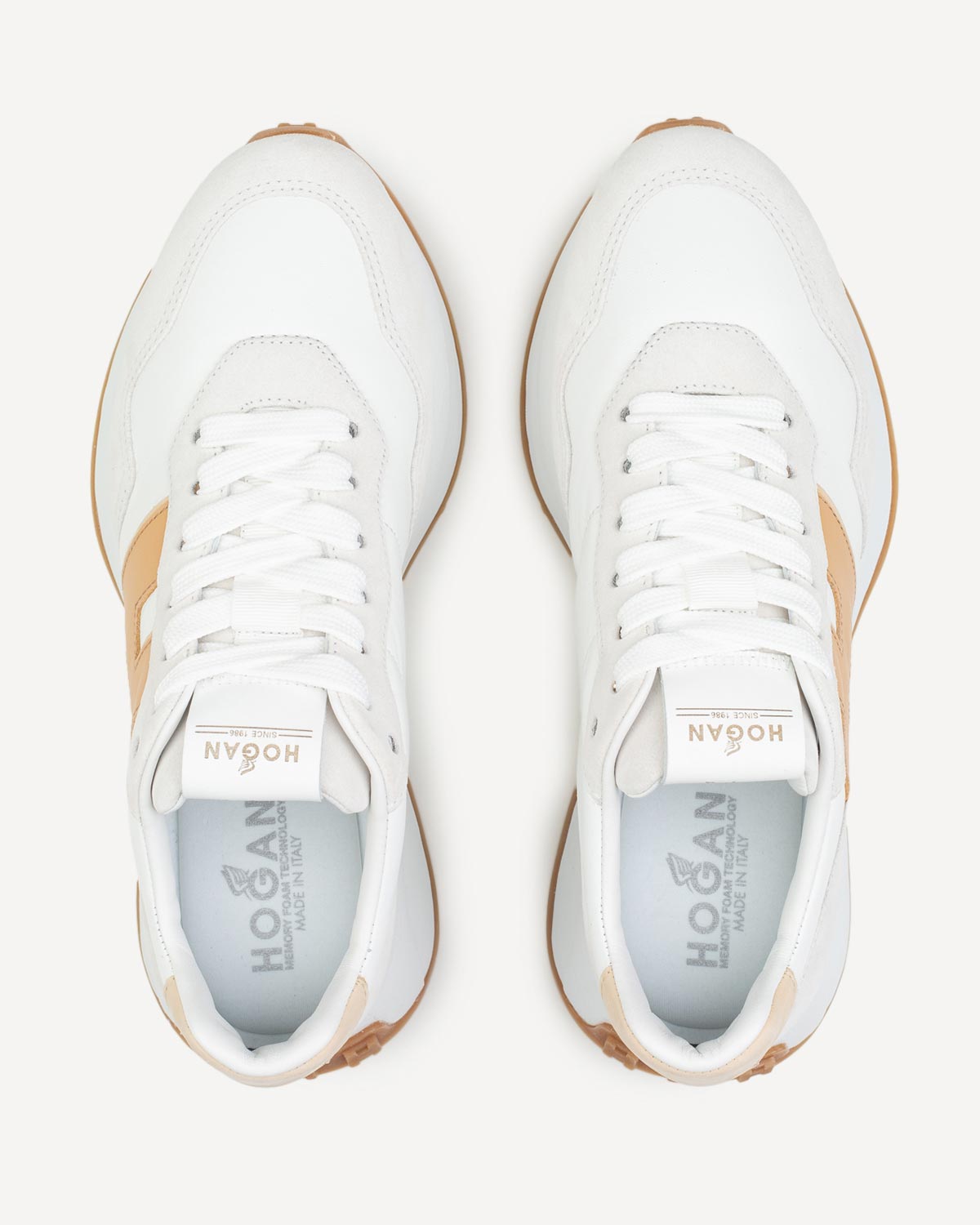 Γυναίκα - Sneakers - Hogan Λευκό-Ταμπά