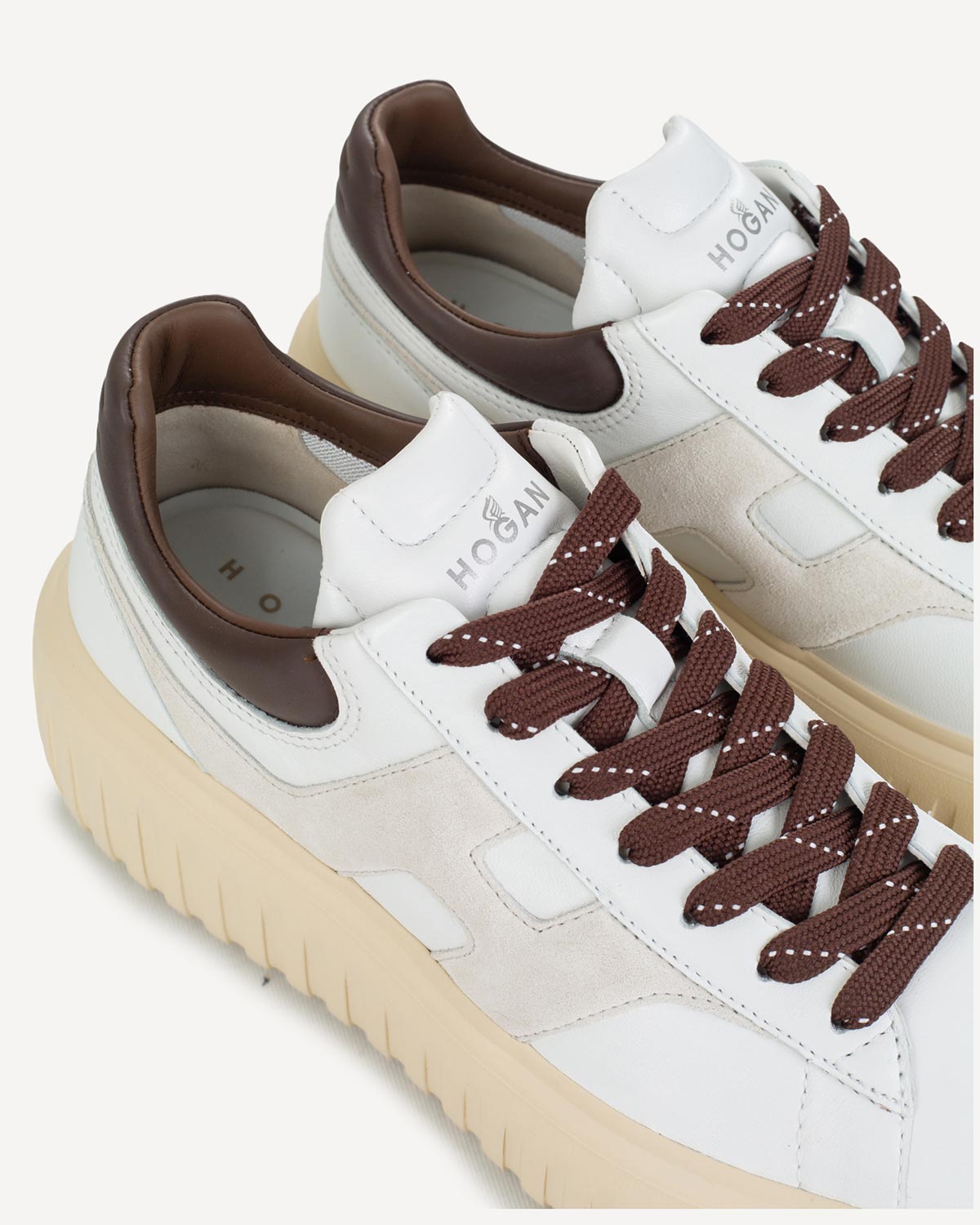Γυναίκα - Sneakers - Hogan Λευκό-Καφέ