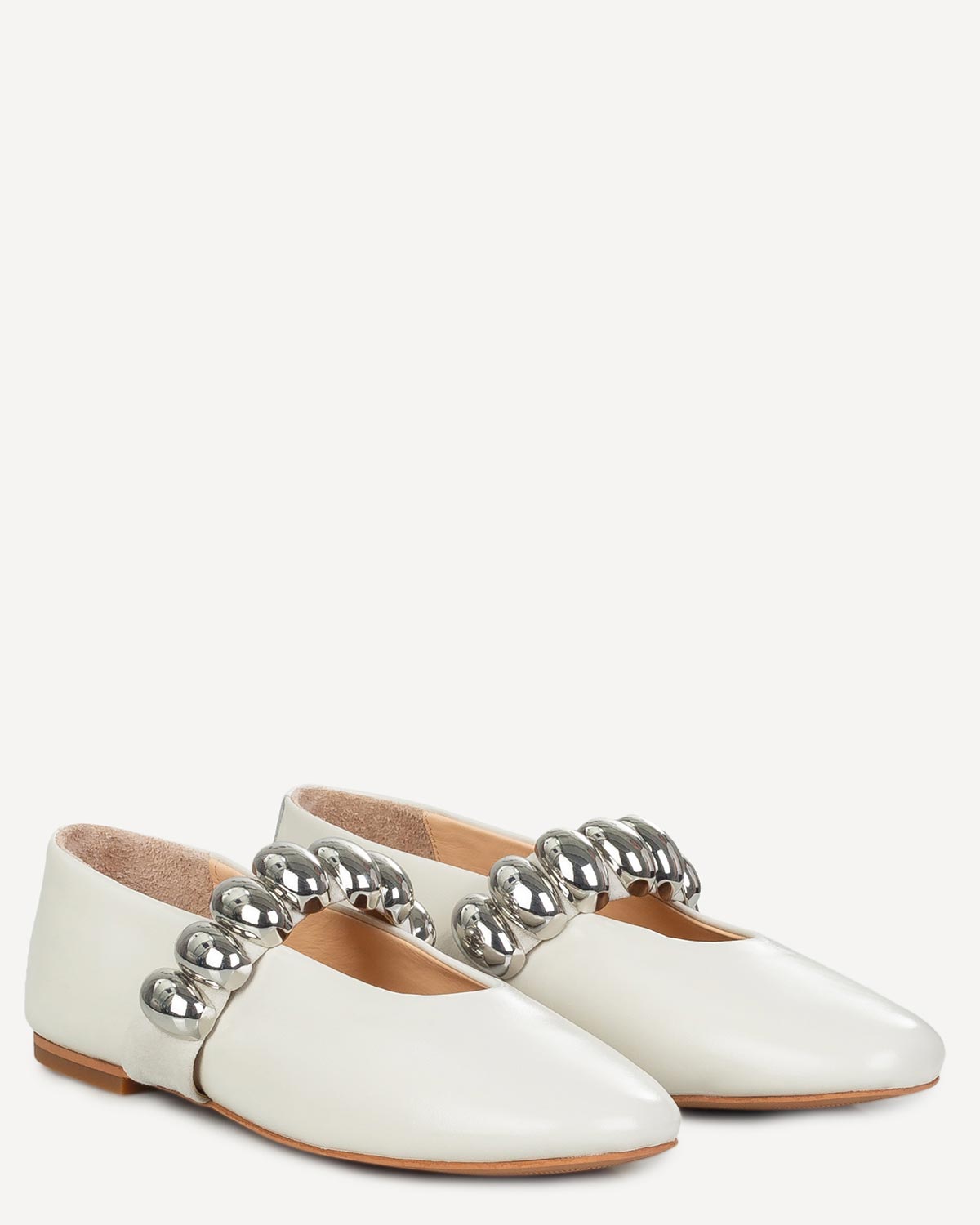 Γυναίκα - Μοκασίνια-Μπαλαρίνες - Inuovo Off White