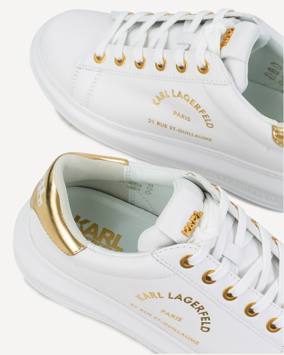 Γυναίκα - Sneakers - Karl Lagerfeld Λευκό-Χρυσό
