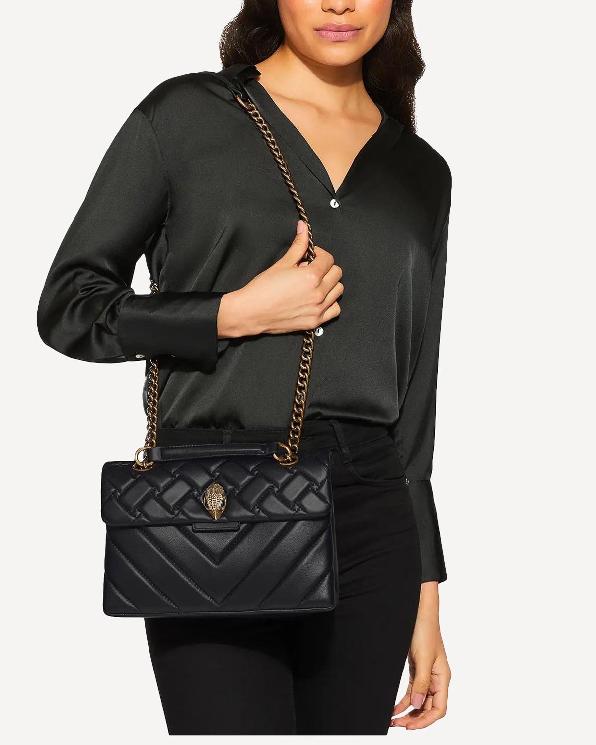 Γυναίκα - Shoulder Bags - Kurt Geiger Μαύρο-Χρυσό