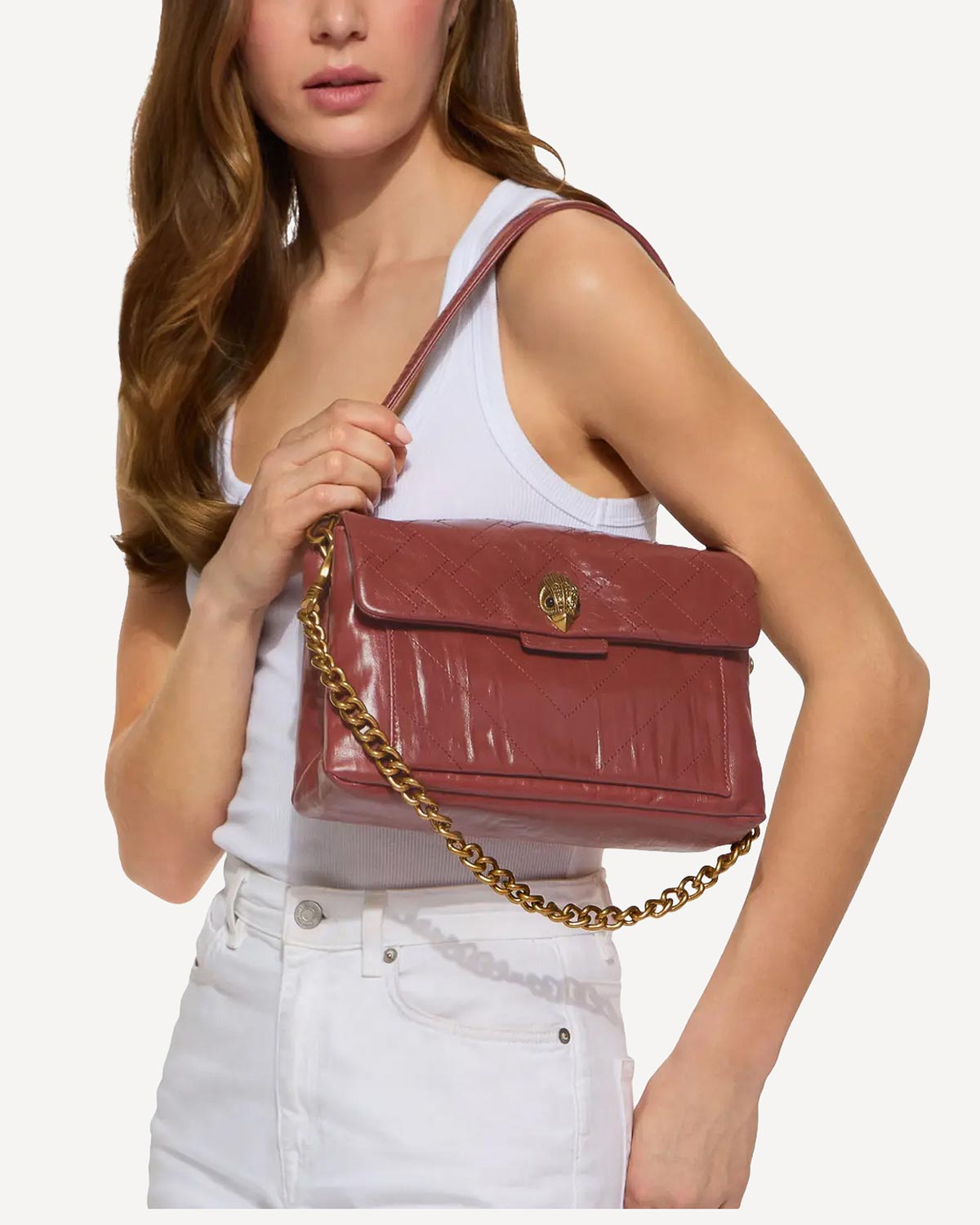 Γυναίκα - Shoulder Bags - Kurt Geiger Μπορντώ