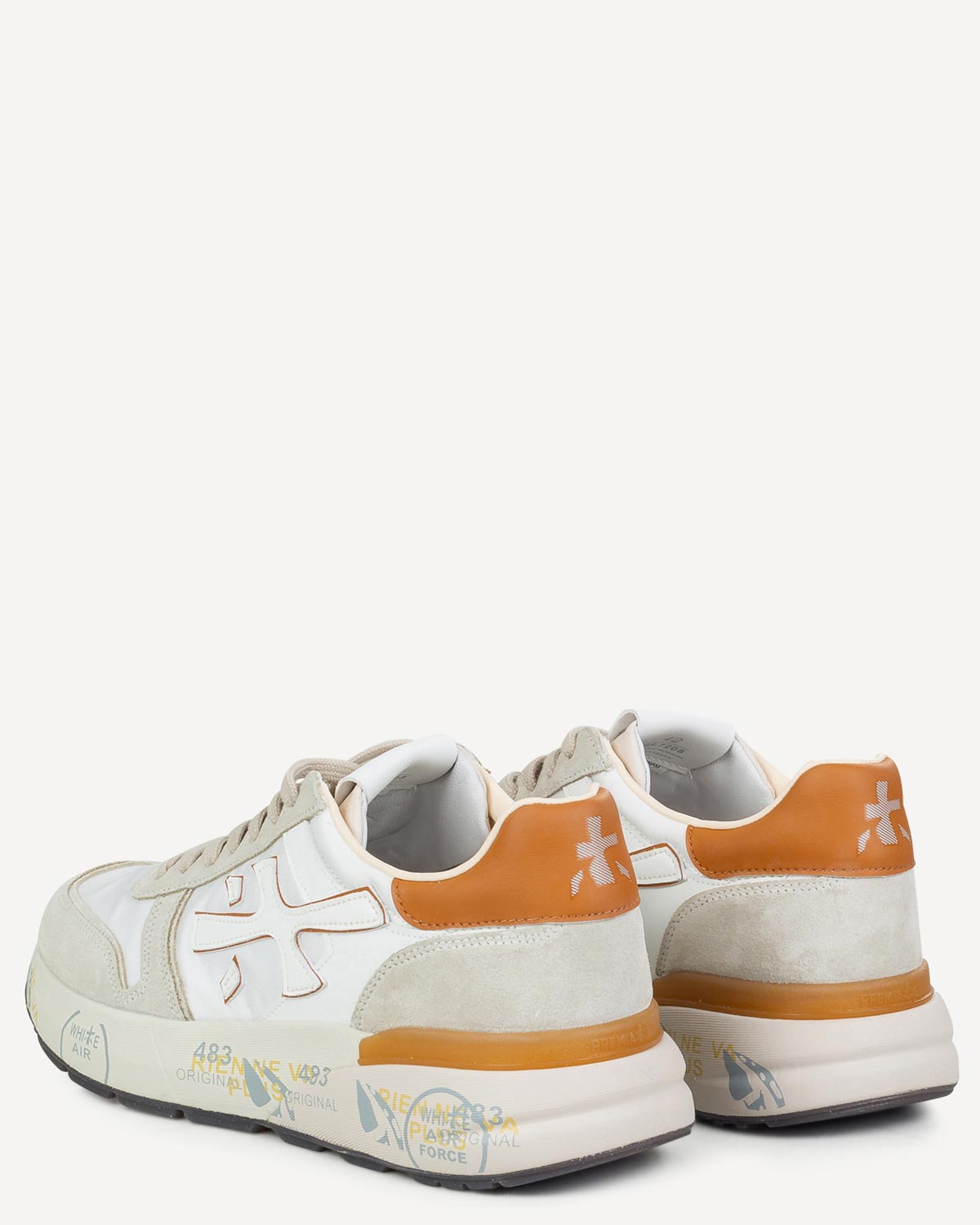 Άνδρας - Sneakers - Premiata Λευκό-Ταμπά