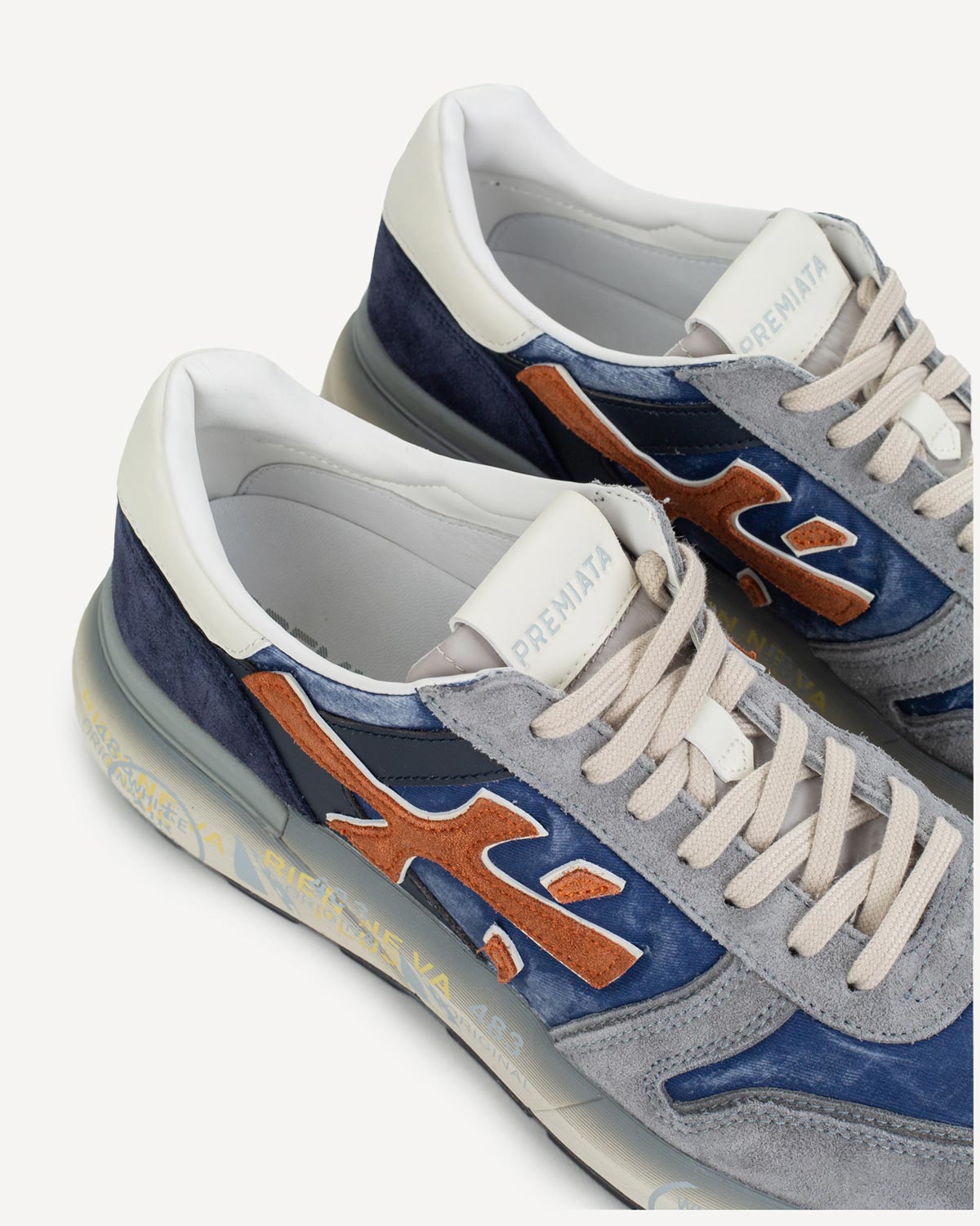 Άνδρας - Sneakers - Premiata Μπλε-Γκρι