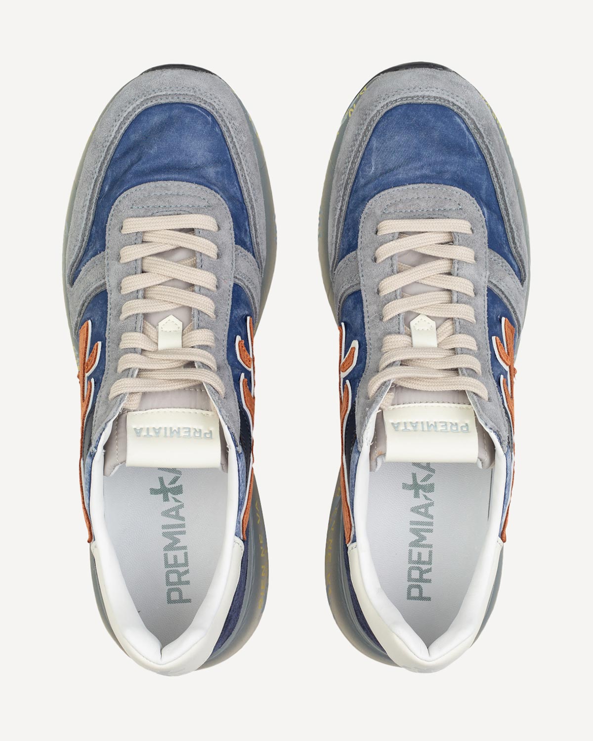 Άνδρας - Sneakers - Premiata Μπλε-Γκρι