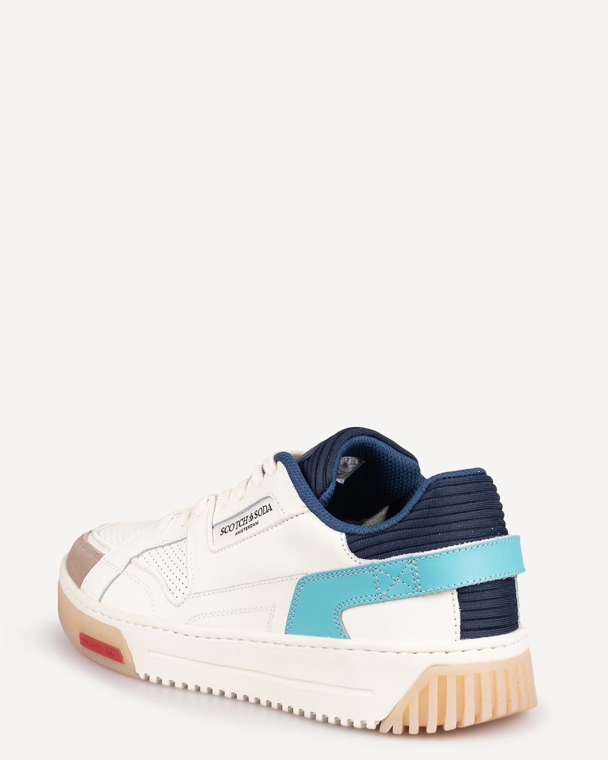 Άνδρας - Sneakers - Scotch and Soda Λευκό-Μπλε