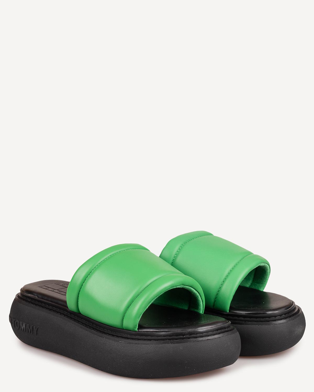 Γυναίκα - Πλατφόρμες-Flatforms - Tommy Hilfiger Μαύρο-Πράσινο